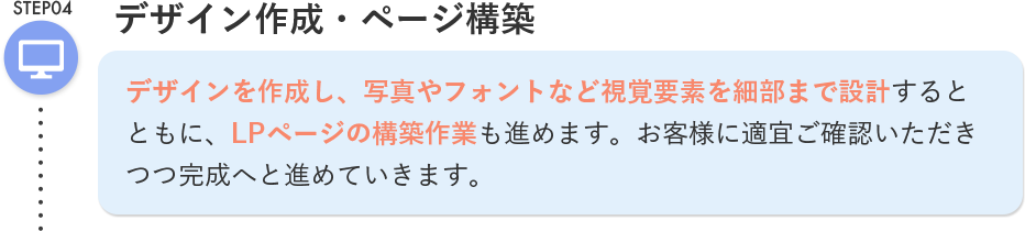 STEP04 デザイン作成・ページ構築